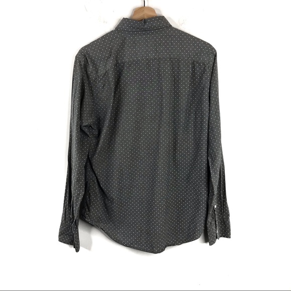 Bonobos Long Sleeve Grey Polka Dot Button Down - Picture 6 of 8